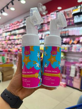 Mousse facial super poderes extrato de carambola e baunilha