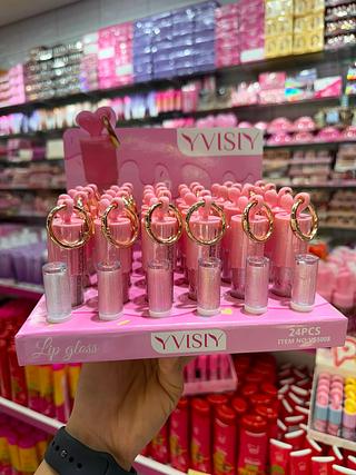 Lip gloss yvisiy (box c/24) somente cores que estiverem disponíveis