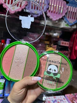 Paleta de blush iluminador e contorno (Box c/12)