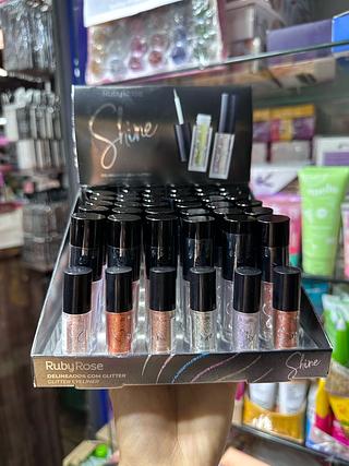 DELINEADOR COM GLITTER RUBY ROSE(BOX C/36)
