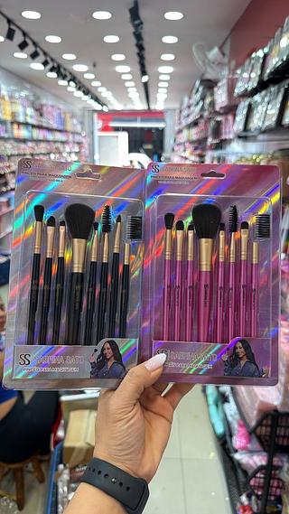 Kit pincel sabrina satto com 8 peças