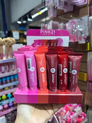 Lip gloss pink 21 (Box c/36)