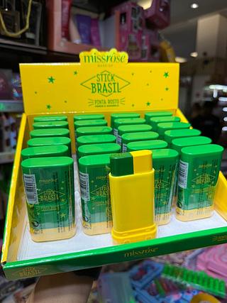 Pinta rosto stick brasil miss rose (box c/24)
