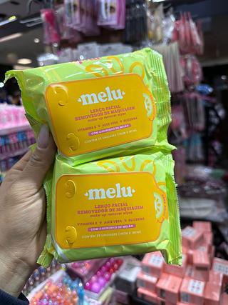 Lenço facial removedor de maquiagem melu