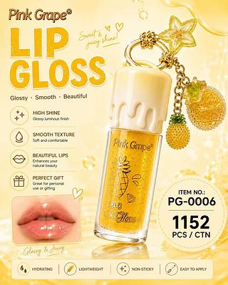 Lip gloss abacaxi pink grape (box c/24)