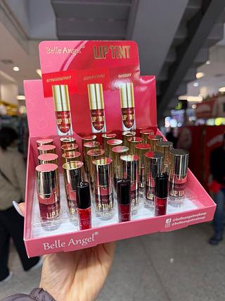 Lip tint belle angel (box c/24 pçs) somente cores que estiverem disponíveis