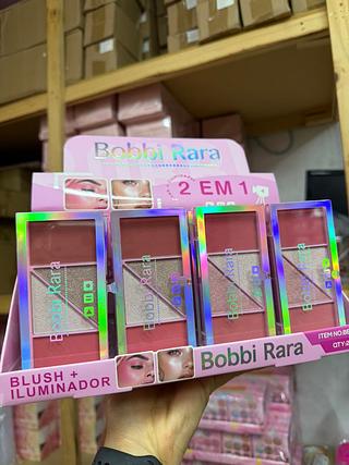 Paleta blush+iluminador bobbi rara (box c/24)