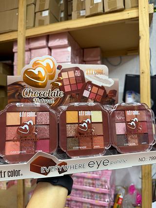 Paleta de sombra chocolate s.f.r color (box c/24)
