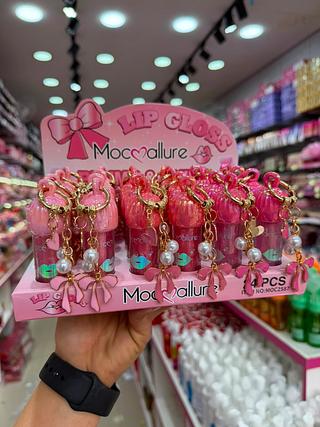 Lip gloss mocmalure chaveiro (box c/24) somente cores que estiverem disponíveis