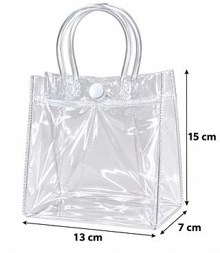Bolsa transparente reforçada (Tamanho P / M )