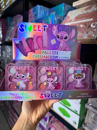 Paleta de sombras infantil stich sweet (box c/24)