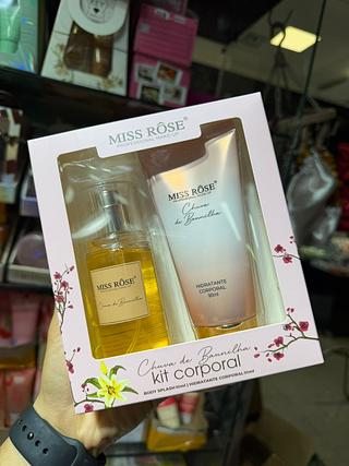 Kit corporal miss rose chuva de baunilha