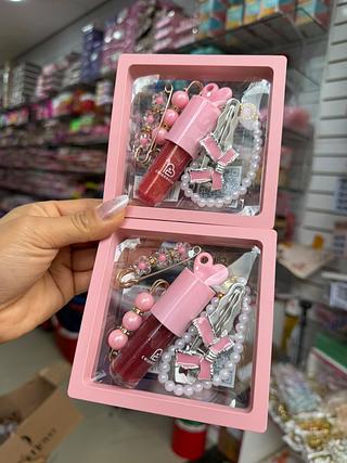 Kit gloss presilha criarbelle rosa