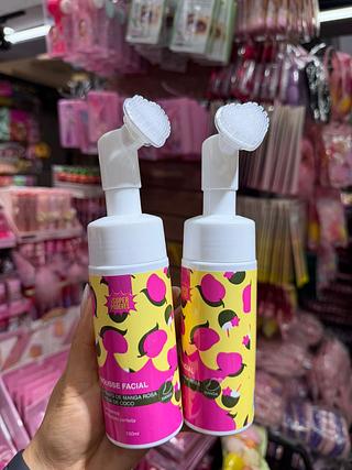 MOUSSE FACIAL EXTRATO DE MANGA ROSA E ÁGUA DE COCO