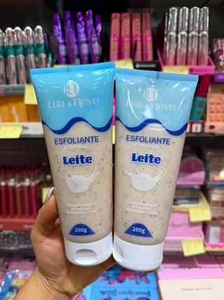 Esfoliante corporal leite lua e neve