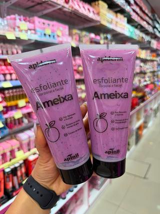 Esfoliante corporal e facial ameixa apiderm
