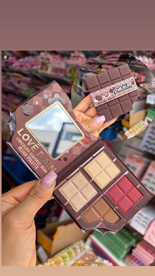 Paleta de sombras enjoy chocolate love rain (box c/12)