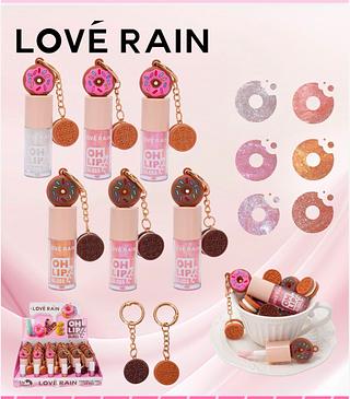 Oh lip gloss donults love rain (box c/24) somente cores que estiverem disponíveis