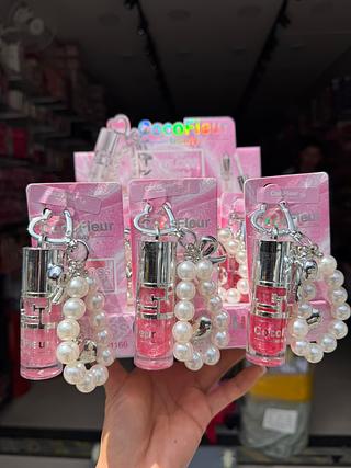 Lip gloss com chaveiro cocofleur (box c/12) somente cores que estiverem disponíveis