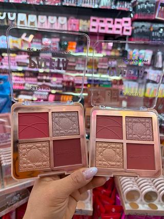 Paleta de blush e iluminador sarah's beuty