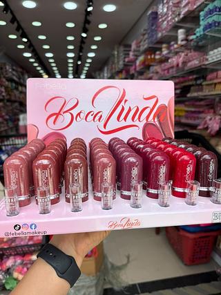 Batom matte boca linda febella (box c/48) somente cores que estiverem disponíveis