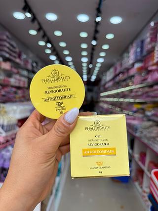 Gel hidratante facial revigorante vitamina c phallebeuty
