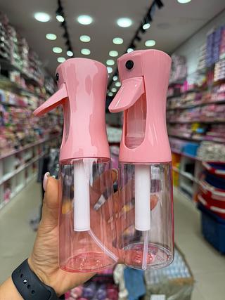 Borrifador para cabelo rosa