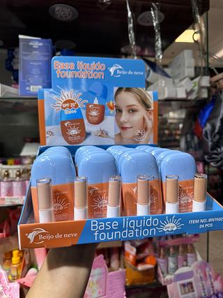 Base líquida c/ SPF 25 (BoxC/24) cores que estiverem disponíveis